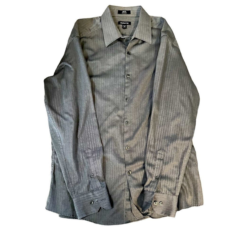 Claiborne Slim Fit ButtonnDown Shirt Size 16